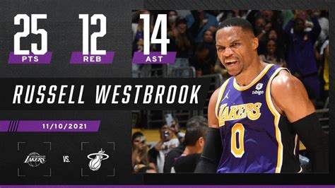 Russell Westbrook Records TRIPLE DOUBLE To Lead Lakers To OT Win Over