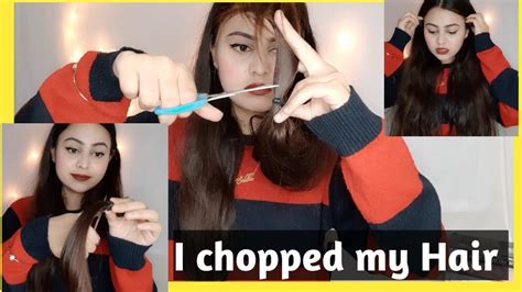 Cutting My Long Hair At Home I Cut My Own Hair Siddhee Singh Youtube