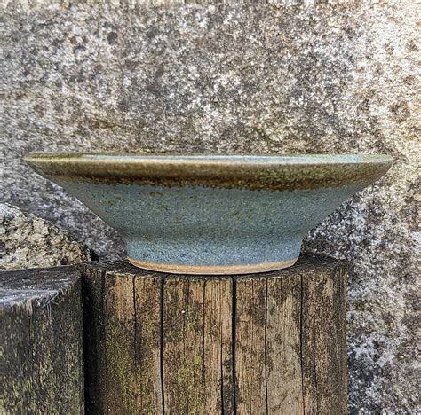 Buy Graham Fern Green Pottery Bowl Handmade In Porthleven Cornwall Uk