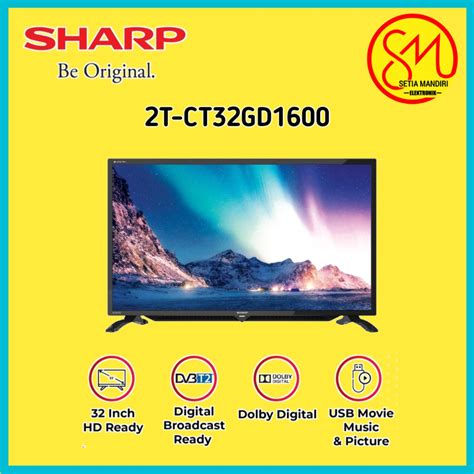 Jual Kargo Sharp Led Tv Inch Hd Digital Dvb T Usb Hdmi T