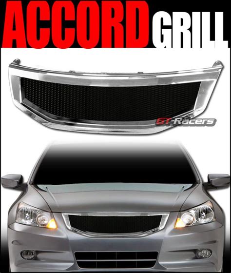 Purchase Chrome Aluminum Mesh Front Hood Bumper Grill Grille 2011 2012 Honda Accord 4dr R In