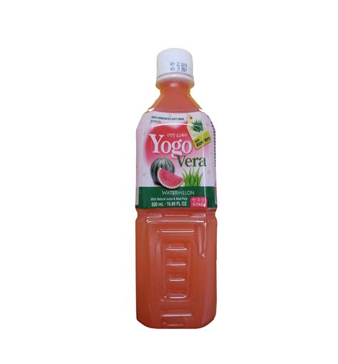 Yogo Vera Watermelon Non Carbonated Soft Drink Aloeyogutfruit 500