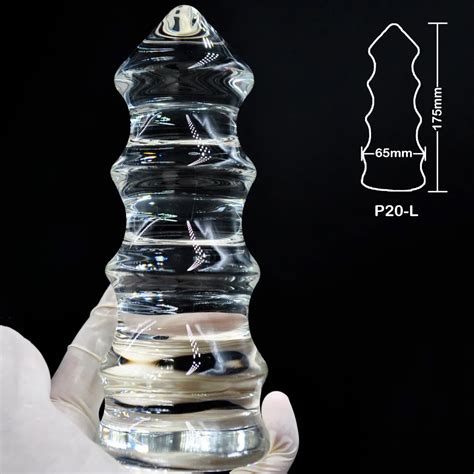 Mm Huge Size Pyrex Glass Anal Dildo Large Butt Plug Crystal