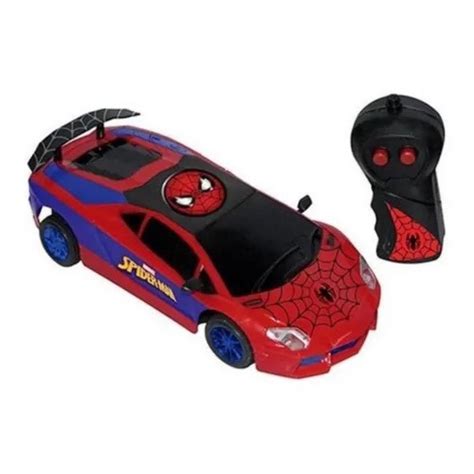 Carrinho Controle Remoto 3 funções SpiderMan Homem Aranha Ultimate