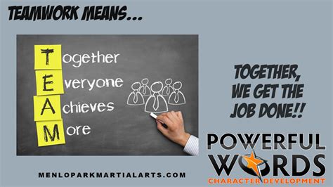 Our Powerful Word Of The Month Is Teamwork What Does Teamwork Mean To