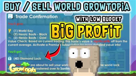 BIG PROFIT Buy Sell Profitable World Growtopia 3X PROFIT In 1X