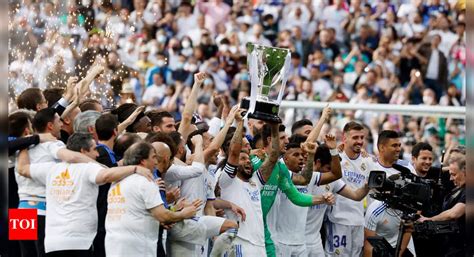 Real Madrid Win Record Extending 35th La Liga Title Football News