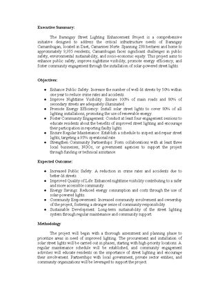 Barangay Project Proposal The Format Of A Barangay Project Proposal