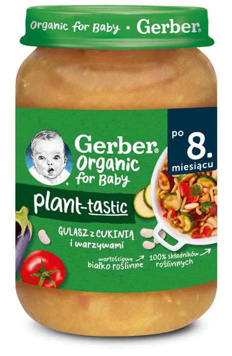 Nestl Gerber Organic Plant Tastic Danie W S Oiczku Gulasz Z Cukini