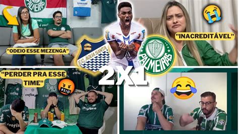 REAÇÕES PALMEIRENSES E TRISTEZA TOTAL ÁGUA SANTA 2X1 PALMEIRAS BRUNO