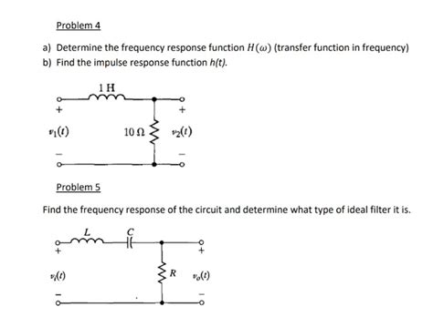 Solved Problem A Determine The Frequency Response Chegg