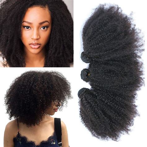 Mongolian Afro Kinky Curly Bundles Human Hair Bundles 10 12 14inches 4b 4c Afro