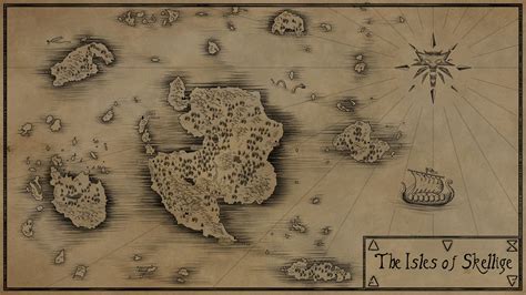 Finished map of the Isles of Skellige from the Witcher : r/mapmaking