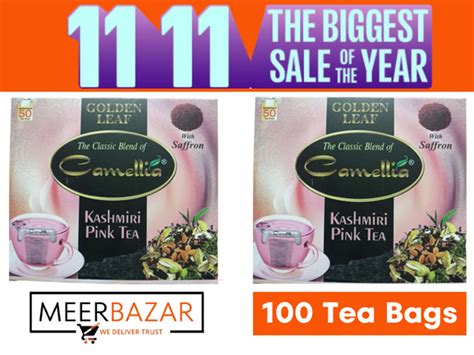 Kashmiri Pink Tea - Camellia Kashmiri Pink Tea 2xpacks With Saffron ...