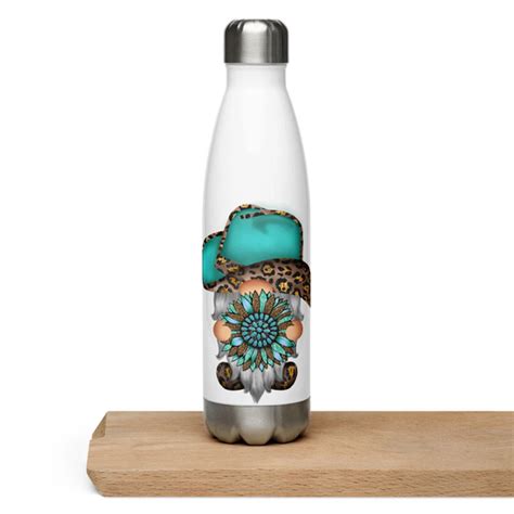 Buy Adorable Southwestern Cowboy Gnome Stainless Steel Water Bottle Online