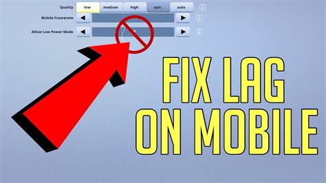 How To Fix Lag In Fortnite Mobile Super Easy Youtube