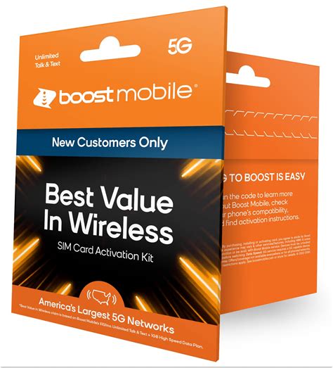 Amazon Boost Mobile Prepaid SIM Card Unlimited Talk Text