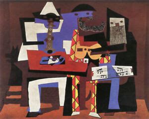 Three Musicians Picasso Canvas Or Print Wall Art Ebay