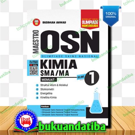 Promo BUKU MAESTRO OSN OLIMPIADE SAINS NASIONAL KIMIA SMA MA VOLUME 1