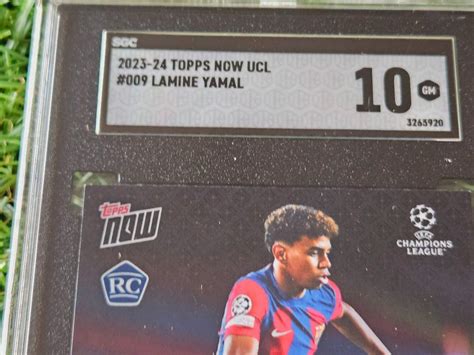 Topps Now Ucl Lamine Yamal Rookie Graded Card