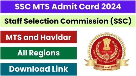 Latest Government Job Information Ssc Mts Admit Card Application