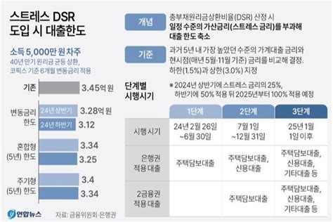 이번주부터 은행 대출한도 확 줄어든다 스트레스 Dsr 첫 적용