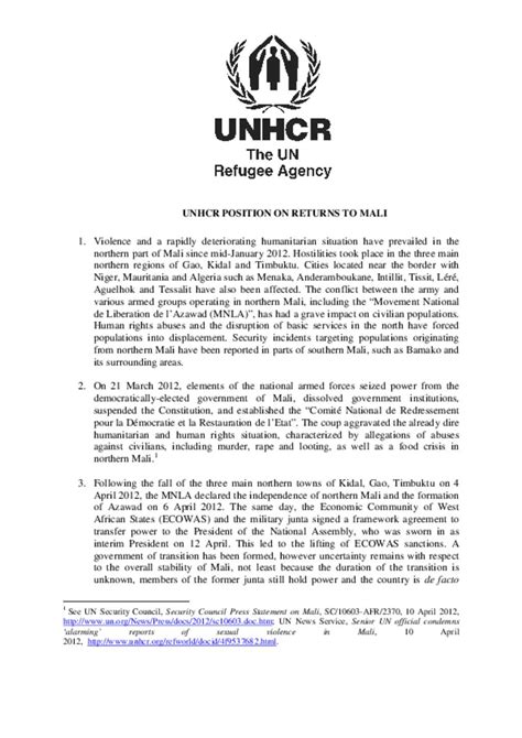 Contoh Position Paper Unhcr Results IMAGESEE