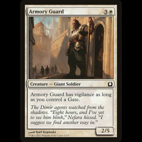 Mtg Armory Guard Return To Ravnica Madtoyz