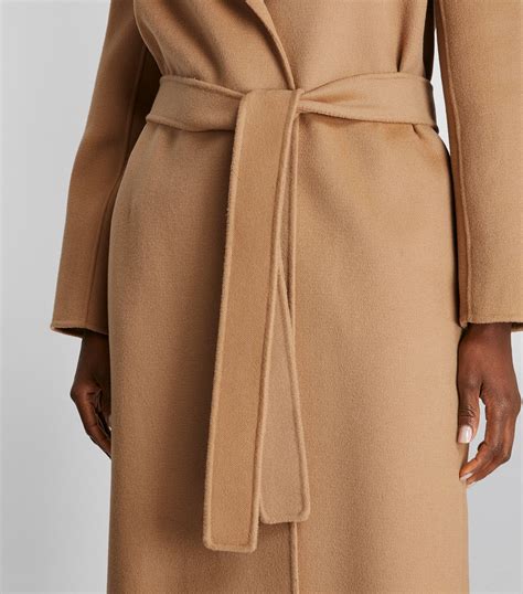 Max Mara Belted Wool Coat Harrods Us