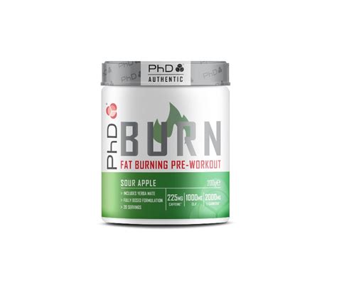 Phd Nutrition Burn Pre Workout Powder With Amino Acids Various Flavours 200g Ebay