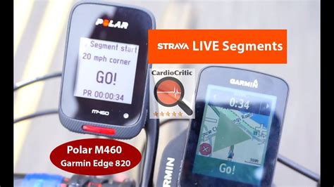 Live Strava Segments Polar M Garmin Edge