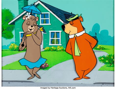 Hey There It S Yogi Bear Yogi And Cindy Bear Production Cel And Lot 13141 Heritage Auctions