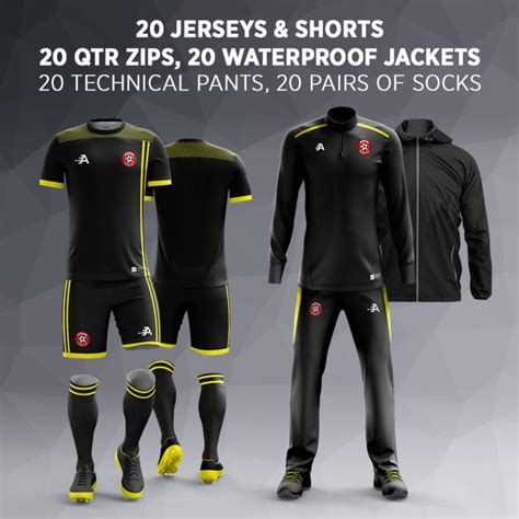 Football Training Kit Bundle | 20 Kits, Tracksuits & Waterproofs