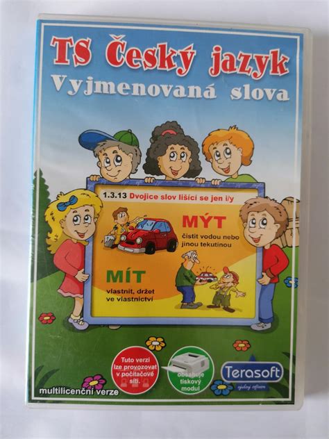 PC CD ROM TS ČESKÝ JAZYK VYJMENOVANÁ SLOVA Aukro