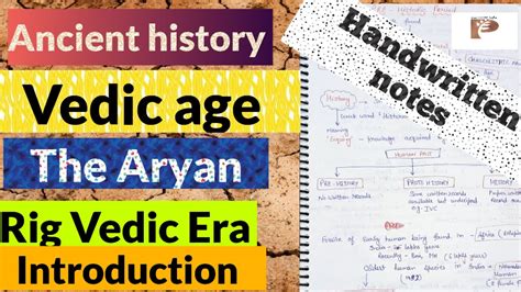 Vedic Era Rigvedic Era Introduction Handwritten Notes Of Ancient