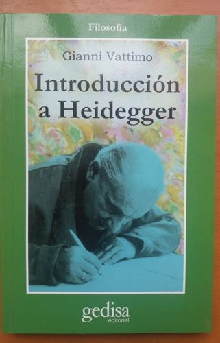 Introducción A Heidegger Gianni Vattimo Gedisa Editorial Cuotas Sin Interés