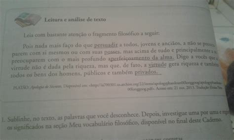 Algu M Poderia Me Ajudar Sublinhe No Texto As Palavras Que Voc