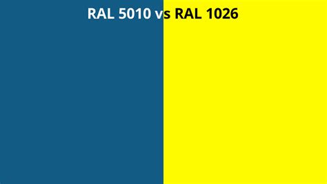 Ral 5010 Vs 1026 Ral Colour Chart Uk