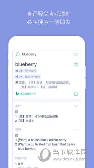 必应词典手机版必应词典 V501 安卓版 下载当下软件园软件下载