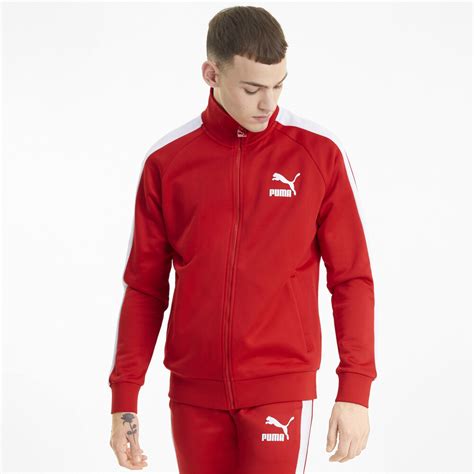 Iconic T Men S Track Jacket Red Puma