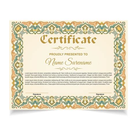 Certificate or diploma design 20821032 Vector Art at Vecteezy