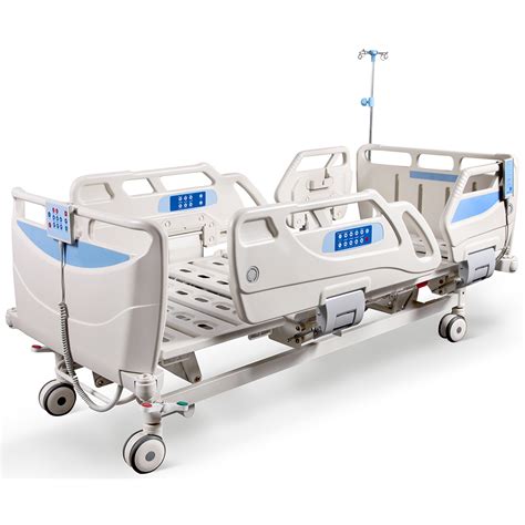 Sk001 15 ABS Adjustable 5 Function Hospital Electric Bed With Siderail