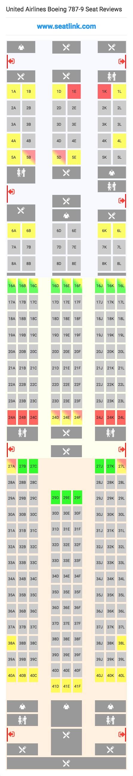 Seat Map Boeing 787 9 Ponasa