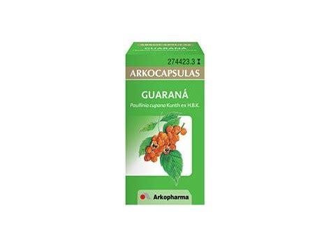 Arkochim Arkoc Psulas Guarana Capsules Farmacia Internacional