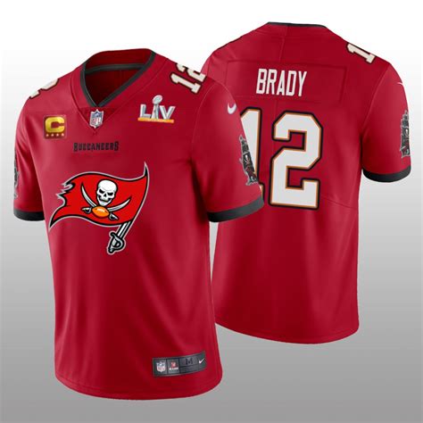 Tampa Bay Buccaneers Tom Brady Red Navy Goat Split Jersey Two Tone