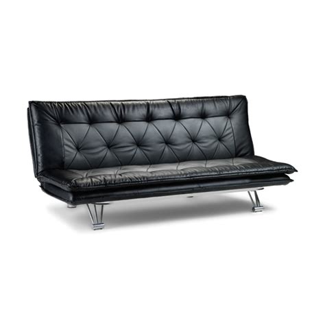 Elan Grey Faux Leather Upholstered Sofa Bed 8931 Furniture