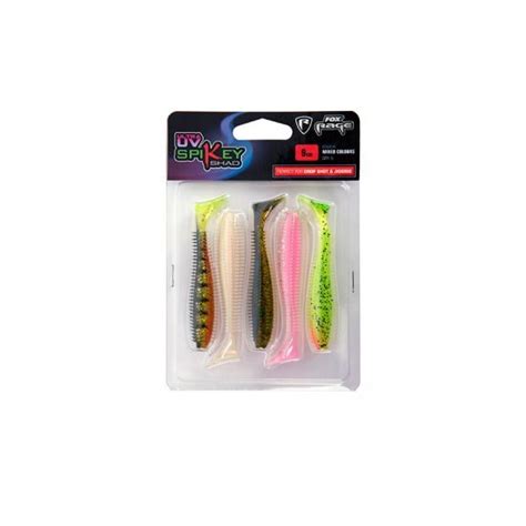 Fox Rage Spikey Shad Cm Ultra Uv Mixed Color Pack Pieces