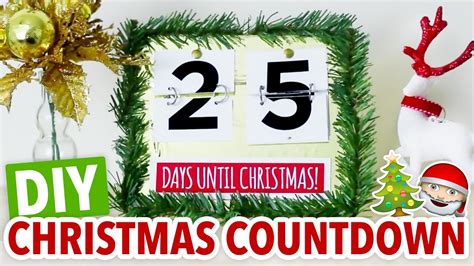 Diy Christmas Countdown Diy Christmas Decorations Youtube