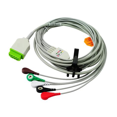 New Style Leads One Piece Ecg Cable Aha Snap Ge Marquette Ecg Cable