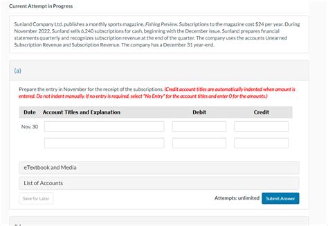 Solved Sunland Company Ltd Publishes A Monthly Sports Chegg